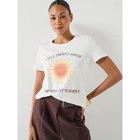 Vero Moda Vmlise Olly Short Sleeve Top Box Jrs - White