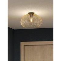 Eglo Venezuela Spherical Gold & Black Ceiling Light