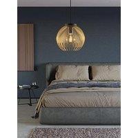 Eglo Venezuela Spherical Gold & Black Single Pendant Light