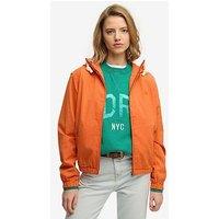 Superdry Hooded Washed Twill Jacket - Orange