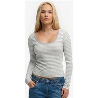 Superdry Athletic Essentials Striped Long Sleeve Top