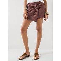 Pieces Pcagnes Skort - Brown