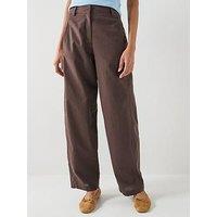 Vero Moda Vmselma Hw Barrel Pants Wvn Noos - Brown