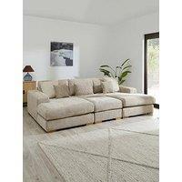 The Very Collection Broadgate U-Shape Modular Sofa With Footstool - Made To Order In The Uk