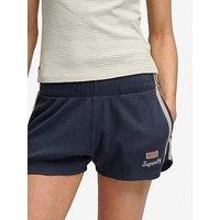 Superdry Ath Ess Waffle Retro Short - Blue