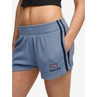 Superdry Ath Ess Waffle Retro Short - Blue