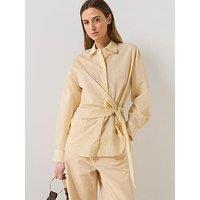 Mango Stripped Knot Shirt - Yellow