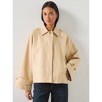 Mango Oversized Short Trench - Beige