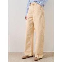 Mango Mid-Rise Balloon Jeans - Vanilla