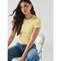 Vero Moda Vmchloe Short Sleeve Top - Yellow