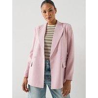 Vero Moda Vmcassidy Long Sleeve Loose Blazer - Pink