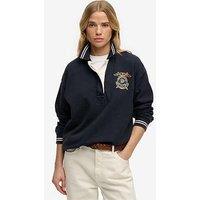 Superdry Crest Rugby Top - Blue