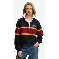 Superdry Heritage Stripe Rugby Top - Blue