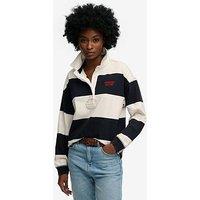 Superdry Heritage Stripe Rugby Top - Blue