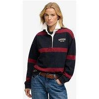 Superdry Heritage Stripe Rugby Top - Blue