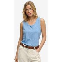 Superdry Scoop Neck Tank Top - Blue