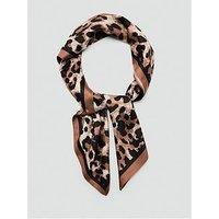 Mango Animal Print Scarf - Brown