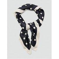 Mango Satin Check-Print Scarf - Beige