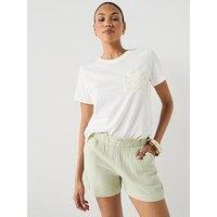 Jdy Jdyselma Crochet Pocket Top - White