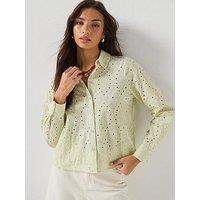 Vero Moda Vmhay Long Sleeve Shirt Wvn - Green
