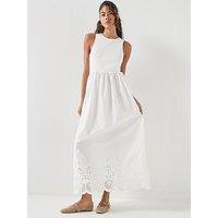Vero Moda Vmcady Sl Ankle Dress Wvn - White