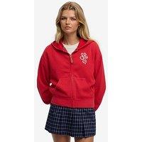 Superdry Heritage Hamptons Zip Hoodie - Red