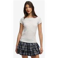 Superdry Athletic Essential Off Shoulder Top - Grey