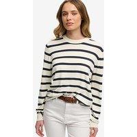 Superdry Lightweight Essential Jumper - Cream