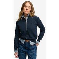 Superdry Essential Logo Zip Track Top - Blue