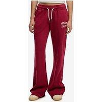 Superdry Athletic Low Rise Flare Jogger - Red