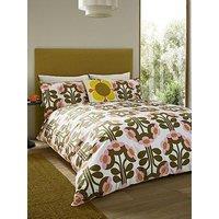 Orla Kiely Buttercup 100% Cotton Blossom Quilt Set