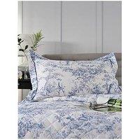 The Lyndon Co Toile Pillowsham Pair Blue