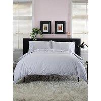 The Lyndon Co Tlc Gingham 100% Cotton Duvet Set Grey/White