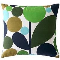 Orla Kiely Bubble Flower Evergreen Microfibre Filled Cushion 45Cm X 45Cm