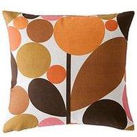Orla Kiely Bubble Flower Sienna Microfibre Filled Cushion 45Cm X 45Cm