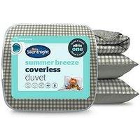 Silentnight Cooling Summer Coverless Duvet 2.5 Tog Sage Gingham