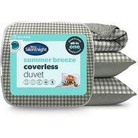 Silentnight Cooling Summer Coverless Duvet 4.5 Tog Sage Gingham