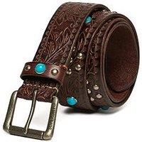 Superdry Statement Leather Belt - Brown