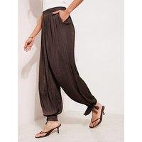 Friends Like These Satin Tie Side Balloon Trouser