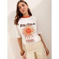 Friends Like These Bali Palm Logo T-Shirt - White