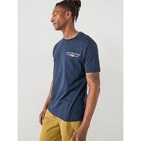 Gant Usa Sport Left Chest Graphic T-Shirt - Navy