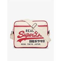 Superdry Retro Alumni Messenger Bag - White