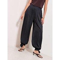 Friends Like These Satin Tie Side Balloon Trouser