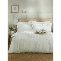 Sophie Allport Uppingham Stripe 100% Cotton Mint Green Quilt Set