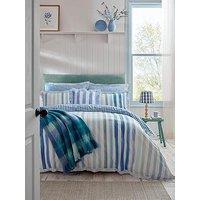 Bluebellgray Sunday Stripe 100% Cotton Blue Quilt Set