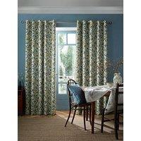 William Morris At Home Bird And Pomegranate Blackout Lined Eyelet Curtain Mineral