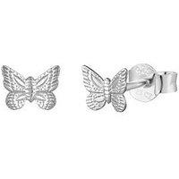 The Love Collection Sterling Silver Butterfly Stud Earrings In A Butterfly Box