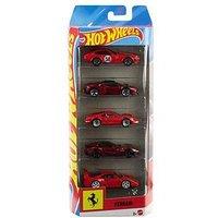 Hot Wheels Ferrari 5-Pack, Set Of 5 Die-Cast Toy Ferrari Automobiles In 1:64 Scale