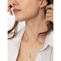 The Love Collection 9Ct Yellow Gold Stud Earring And Pendant Necklace Set