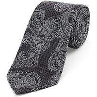 Skopes Black/Grey Paisley Tie
